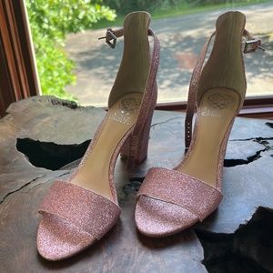 Vince Camuto Pink Glitter Heels